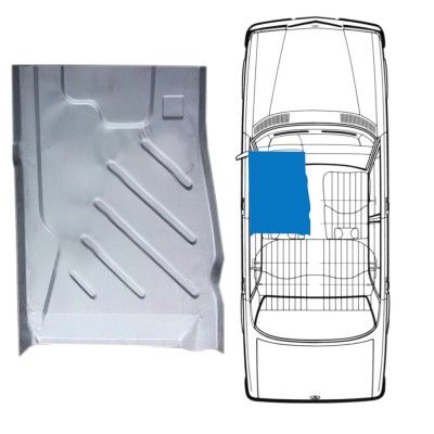 Etuosan lattian korjauspaneeli varten Mercedes W123 1975-1985 / Vasen 16047