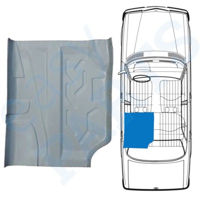 Takaosan lattian korjauspaneeli varten Mercedes W123 1975-1985 / Vasen 16049