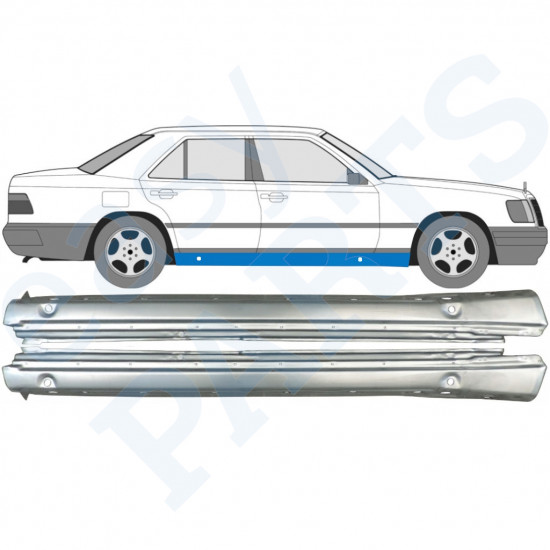 Kynnyspelti varten Mercedes W124 1984-1996 / Vasen+Oikea / Sarja 9294