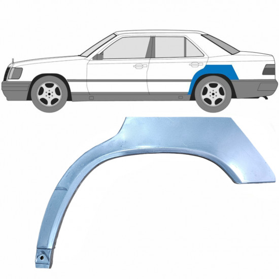 Takalokasuoja korjaussarja varten Mercedes W124 1984-1996 / Vasen 6759