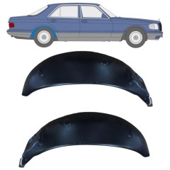 Takalokasuoja sisäkehä varten Mercedes S-Class W126 1979-1991 / Vasen+Oikea / Sarja 10533