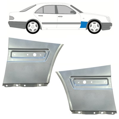 Etulokasuojan korjauspelti varten Mercedes E-Class W210 1995-2003 / Vasen+Oikea / Sarja 14703