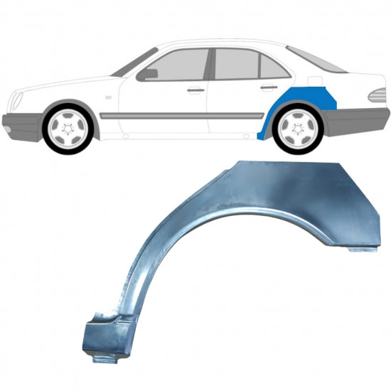 Takalokasuoja korjaussarja varten Mercedes E-class 1995-2003 / Vasen 6722