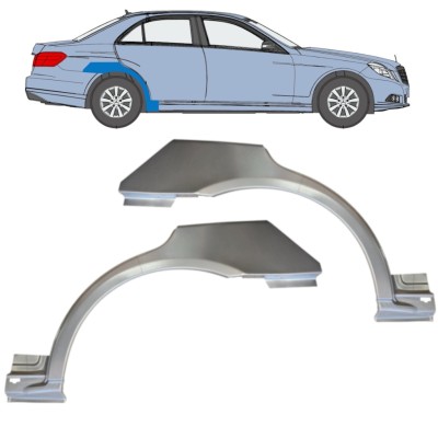 Takalokasuoja korjaussarja varten Mercedes-Benz E-Class W212 2009-2016 / Vasen+Oikea / Sarja 14867