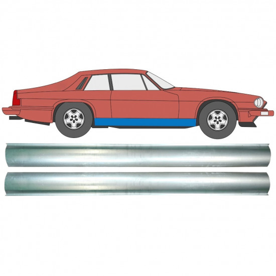 Kynnyspelti korjauspaneeli varten Jaguar XJs 1975-1996 / Vasen = Oikea (symmetrinen) / Sarja 10490