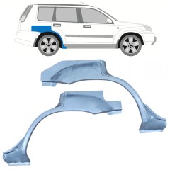 Takalokasuoja korjaussarja varten Nissan X-Trail 2001-2007 / Vasen+Oikea / Sarja 10129