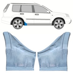 Kynnyspelti korjauspaneeli varten Nissan X-Trail 2001-2007 / Vasen+Oikea / Sarja 12445