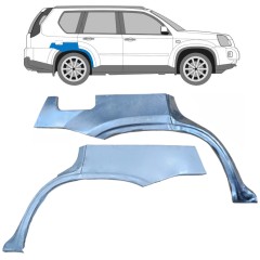 Takalokasuoja korjaussarja varten Nissan X-Trail 2007-2014 / Vasen+Oikea / Sarja 9586