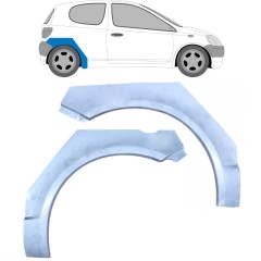 Takalokasuoja korjaussarja varten Toyota Yaris 1999-2005 / Vasen+Oikea / Sarja 10400