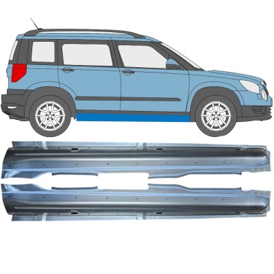 Kynnyspelti varten Skoda Yeti 2009- / Vasen+Oikea / Sarja 15977
