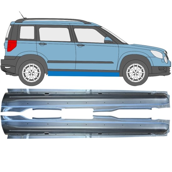 Kynnyspelti varten Skoda Yeti 2009- / Vasen+Oikea / Sarja 15977