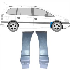 Etulokasuojan korjauspelti varten Opel Zafira A 1999-2005 / Vasen+Oikea / Sarja 9404