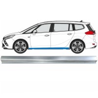 Kynnyspelti korjauspaneeli alempi osa varten Opel Zafira C 2012-2019 / Vasen 17040