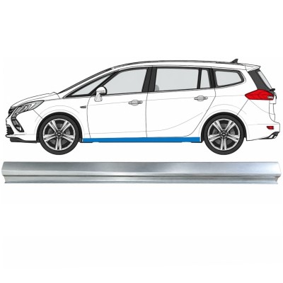 Kynnyspelti korjauspaneeli alempi osa varten Opel Zafira C 2012-2019 / Vasen 17040