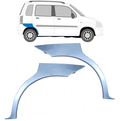 Takalokasuoja korjaussarja varten Opel Agila 2001-2008 / Vasen+Oikea / Sarja 10094