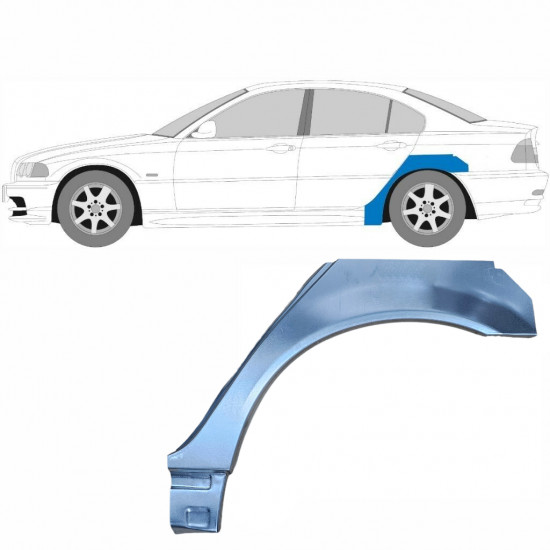 Takalokasuoja korjauspaneeli pieni varten BMW E46 3 1998-2005 / Vasen 6201