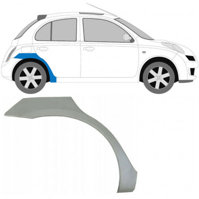 Takalokasuoja korjaussarja varten Nissan Micra 2002-2010 / Oikea 6341