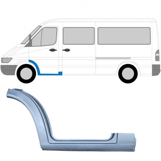 Astinlauta osakokonaisuus varten Mercedes Sprinter 1995-2006 / Vasen 5808