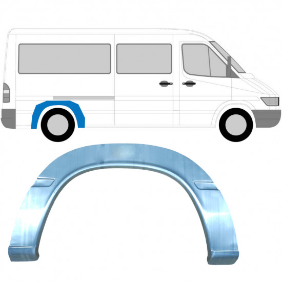 Takalokasuoja korjaussarja varten Mercedes Sprinter 1995-2006 / Vasen = Oikea (symmetrinen) 5205