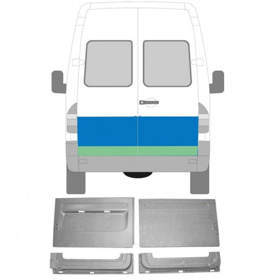 Korjauspellit takaoven varten Mercedes Sprinter 1995-2006 / Vasen+Oikea / Sarja 5338