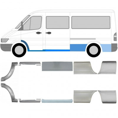 Korjauspaneeli aseta varten Mercedes Sprinter 1995-2006 / MWB / Vasen+Oikea /  5717