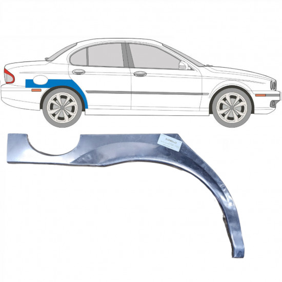 Takalokasuoja korjaussarja varten Jaguar X-Type 2001-2009 / Oikea 6080